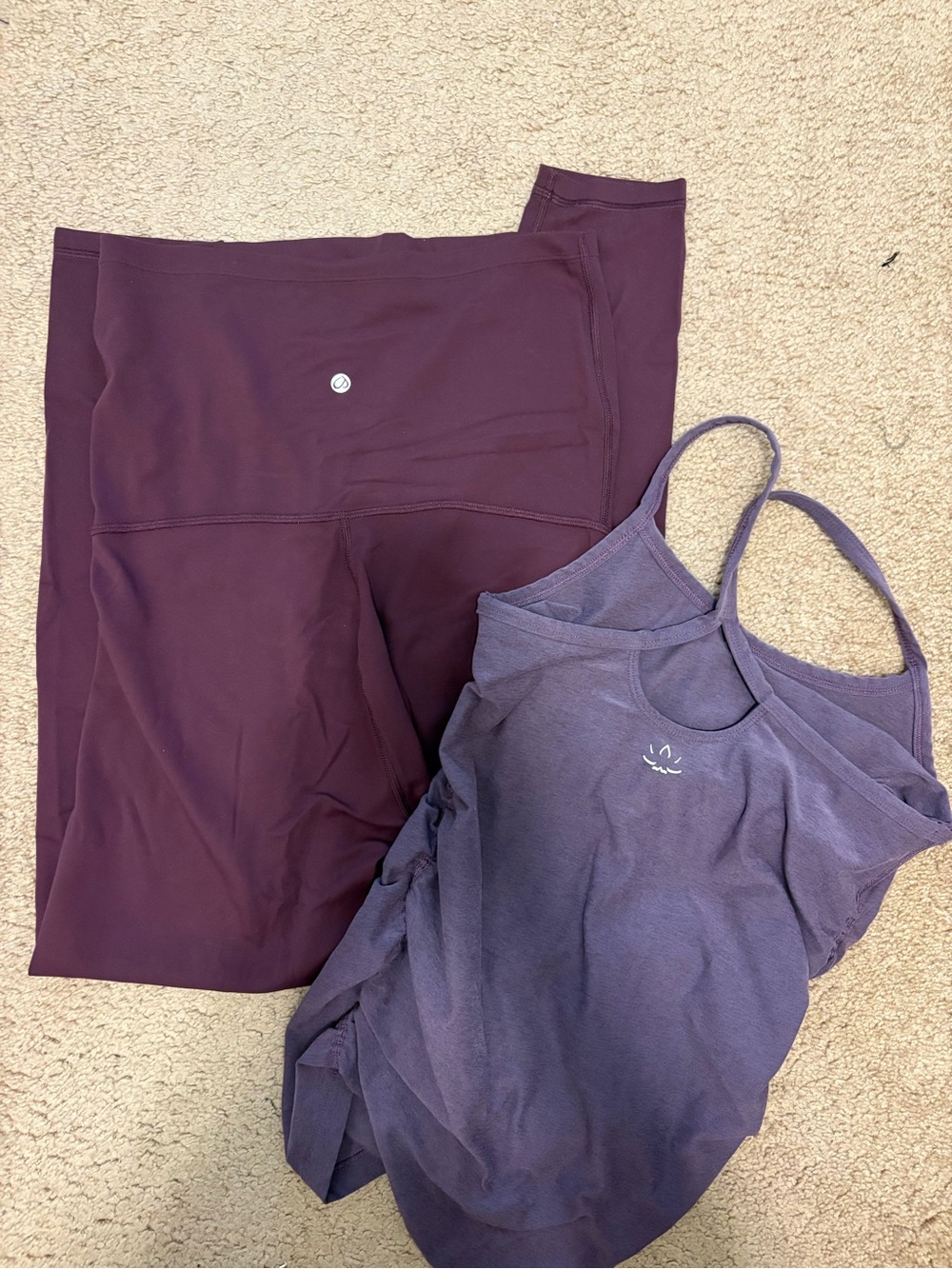 Beyond Yoga Maternity Tank and CRZ Yoga Maternity Leggings